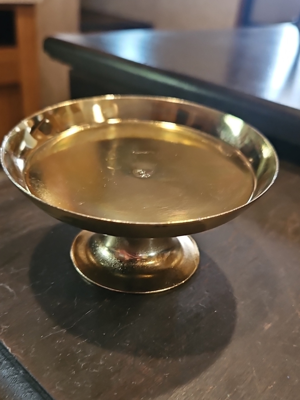 Brass Pedestal Dish
